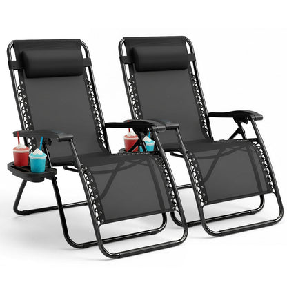 PREMIUM Zero Gravity Chairs Set of 2