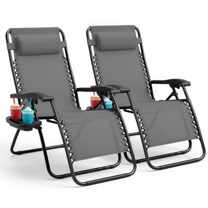 PREMIUM Zero Gravity Chairs Set of 2