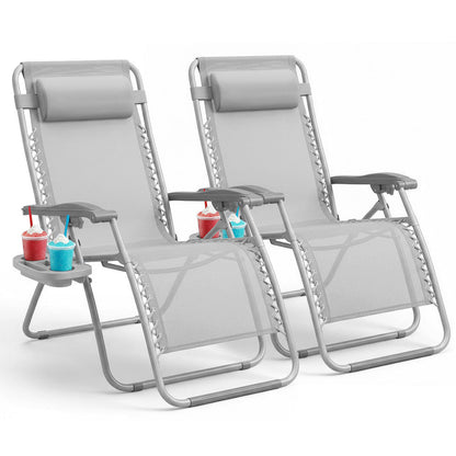 PREMIUM Zero Gravity Chairs Set of 2