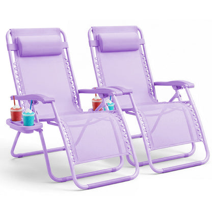 PREMIUM Zero Gravity Chairs Set of 2