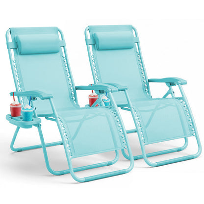 PREMIUM Zero Gravity Chairs Set of 2