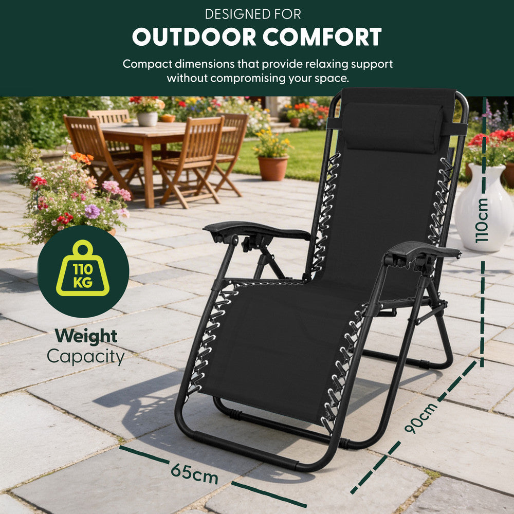PREMIUM Zero Gravity Chairs Set of 2