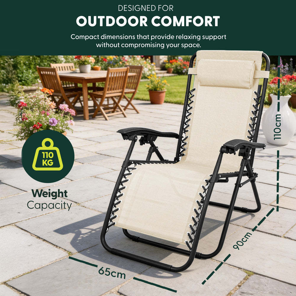 PREMIUM Zero Gravity Chairs Set of 2