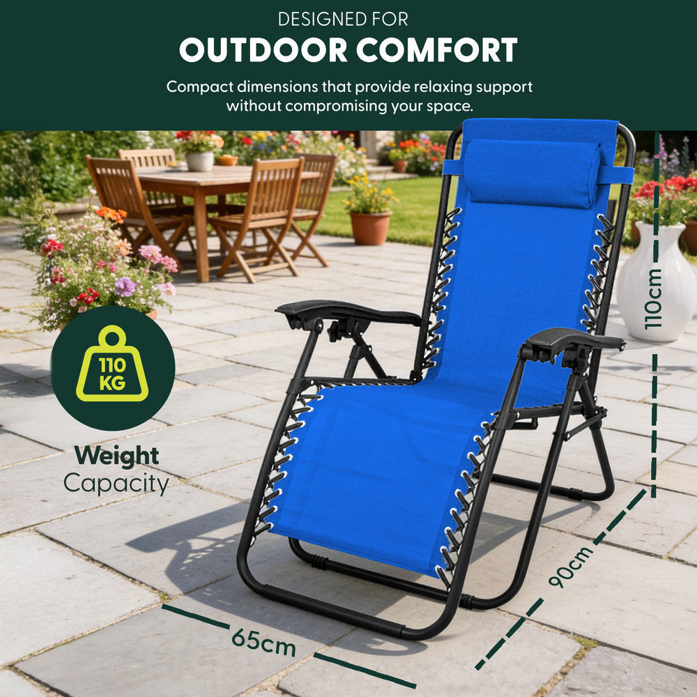 PREMIUM Zero Gravity Chairs Set of 2