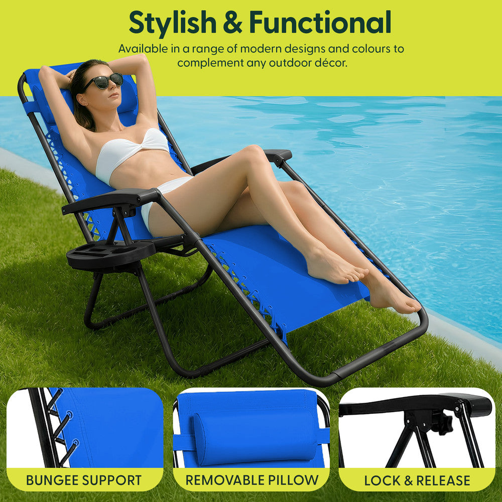 PREMIUM Zero Gravity Chairs Set of 2