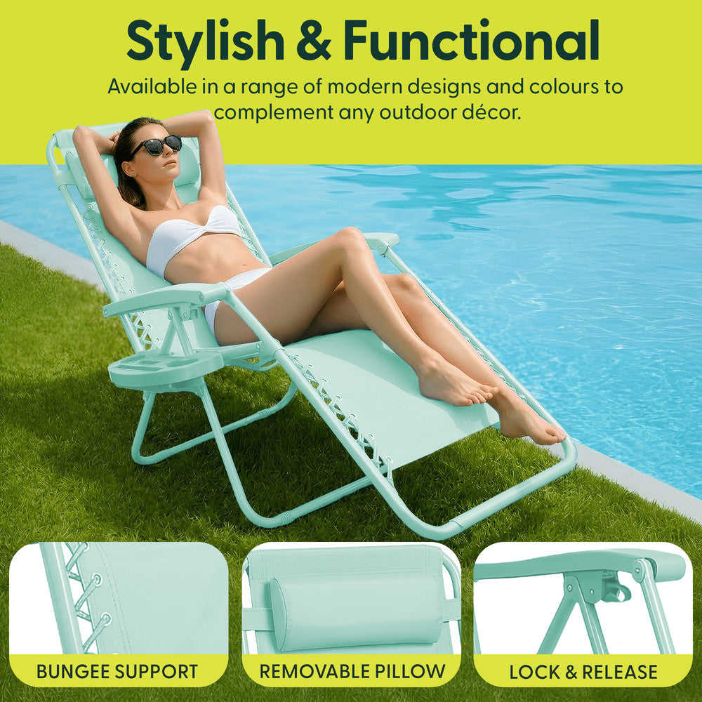 PREMIUM Zero Gravity Chairs Set of 2