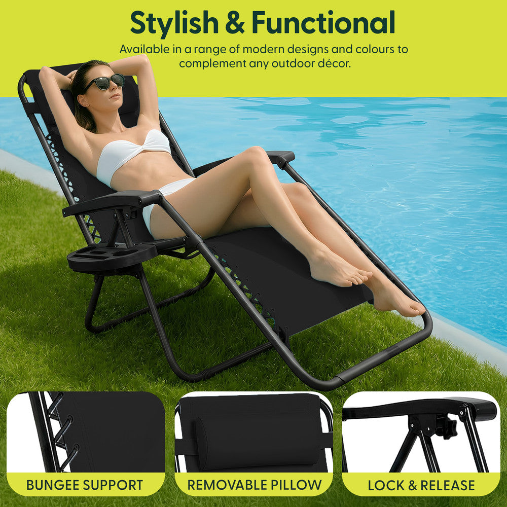 PREMIUM Zero Gravity Chairs Set of 2