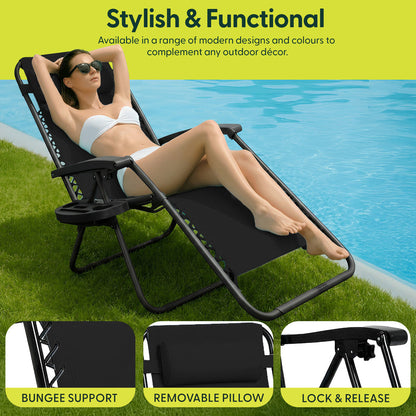PREMIUM Zero Gravity Chairs Set of 2