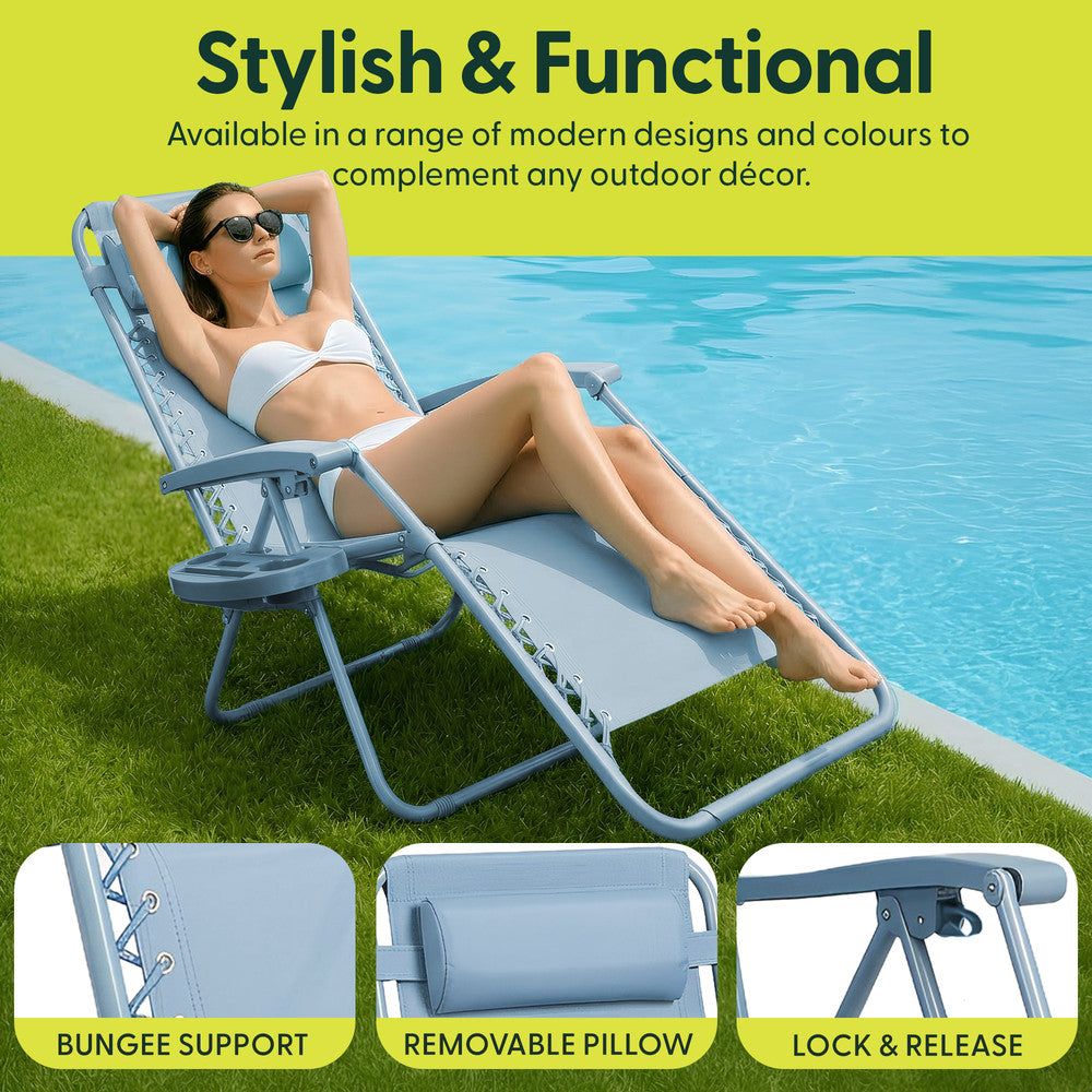 PREMIUM Zero Gravity Chairs Set of 2