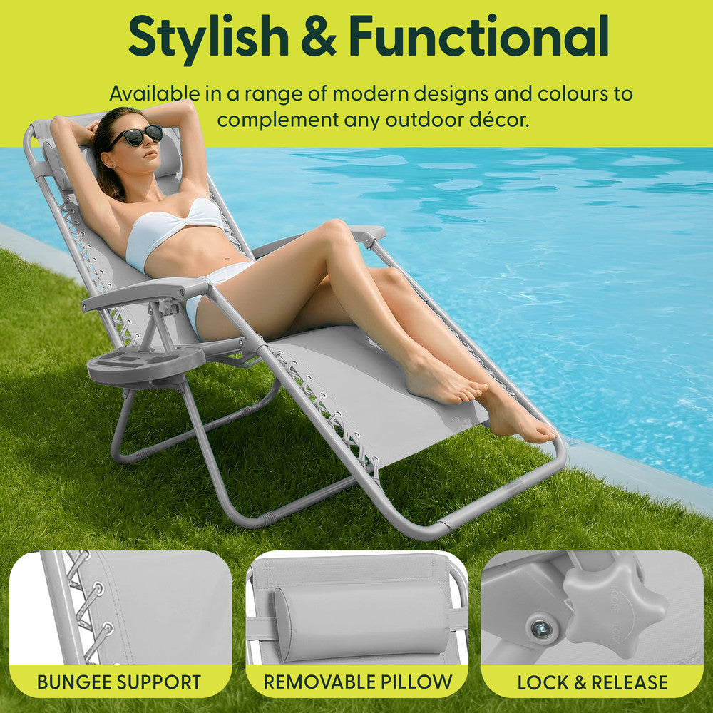 PREMIUM Zero Gravity Chairs Set of 2