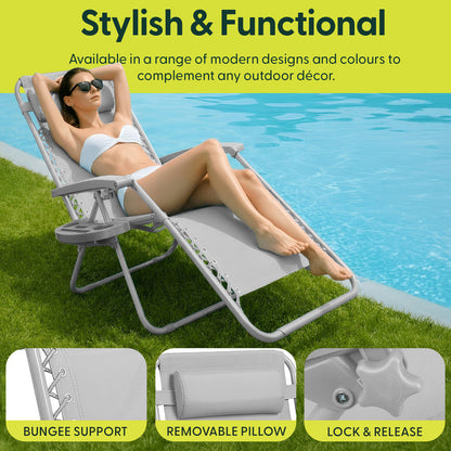 PREMIUM Zero Gravity Chairs Set of 2