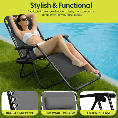PREMIUM Zero Gravity Chairs Set of 2