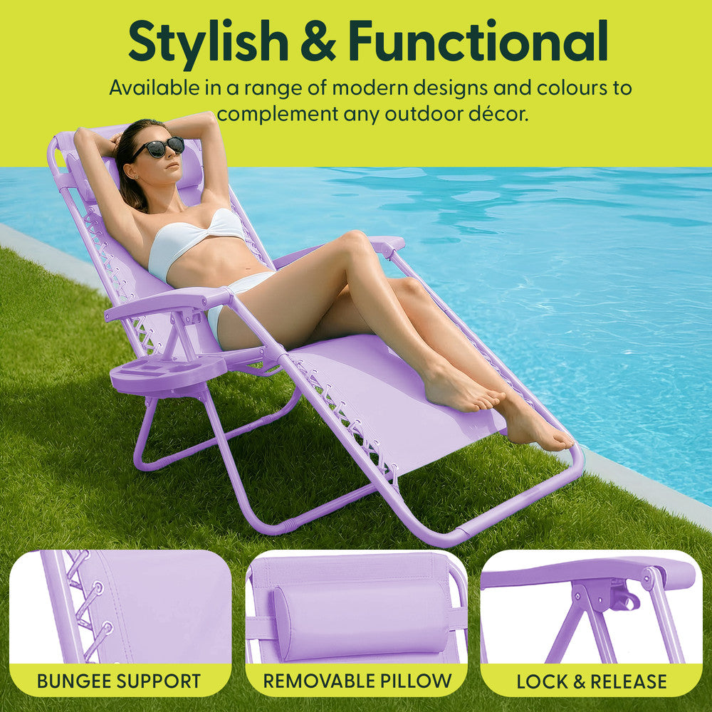 PREMIUM Zero Gravity Chairs Set of 2