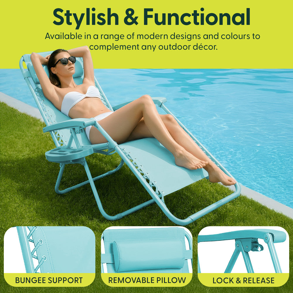 PREMIUM Zero Gravity Chairs Set of 2