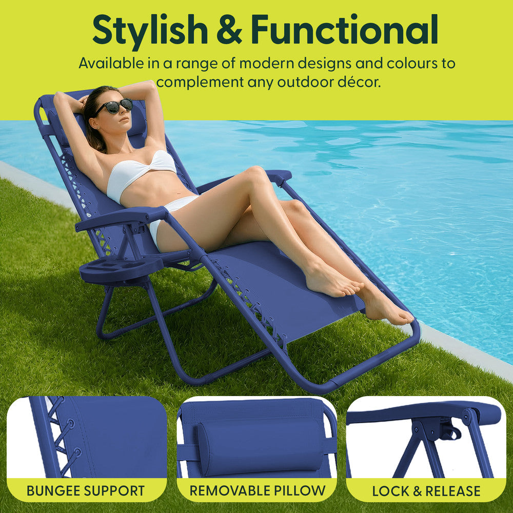 PREMIUM Zero Gravity Chairs Set of 2