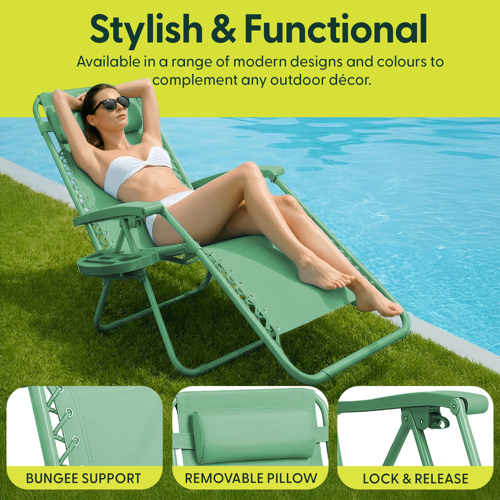 PREMIUM Zero Gravity Chairs Set of 2