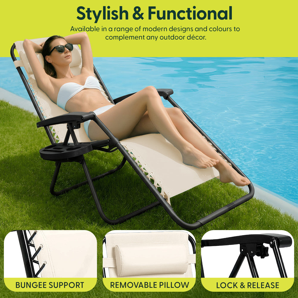 PREMIUM Zero Gravity Chairs Set of 2