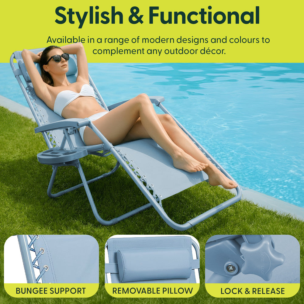 PREMIUM Zero Gravity Chairs Set of 2