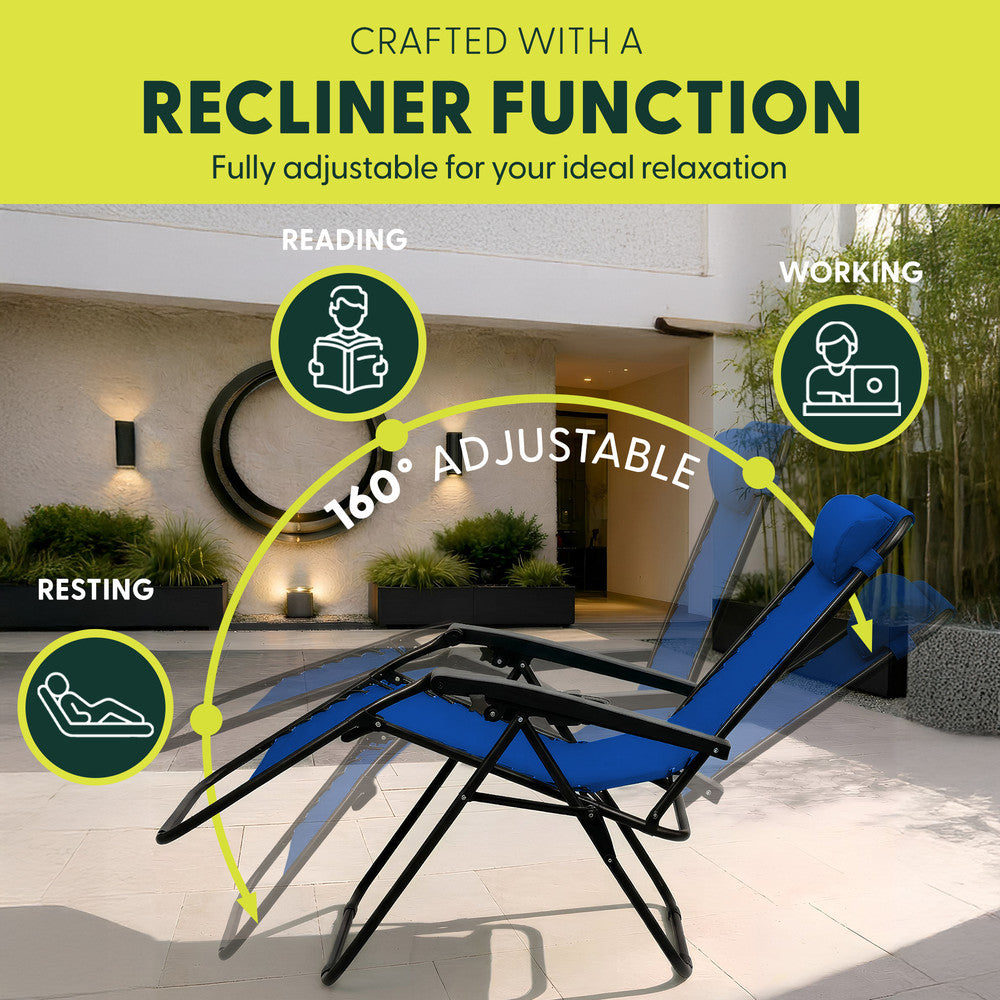 PREMIUM Zero Gravity Chairs Set of 2