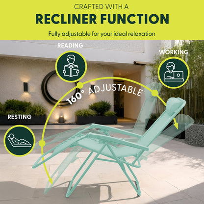 PREMIUM Zero Gravity Chairs Set of 2