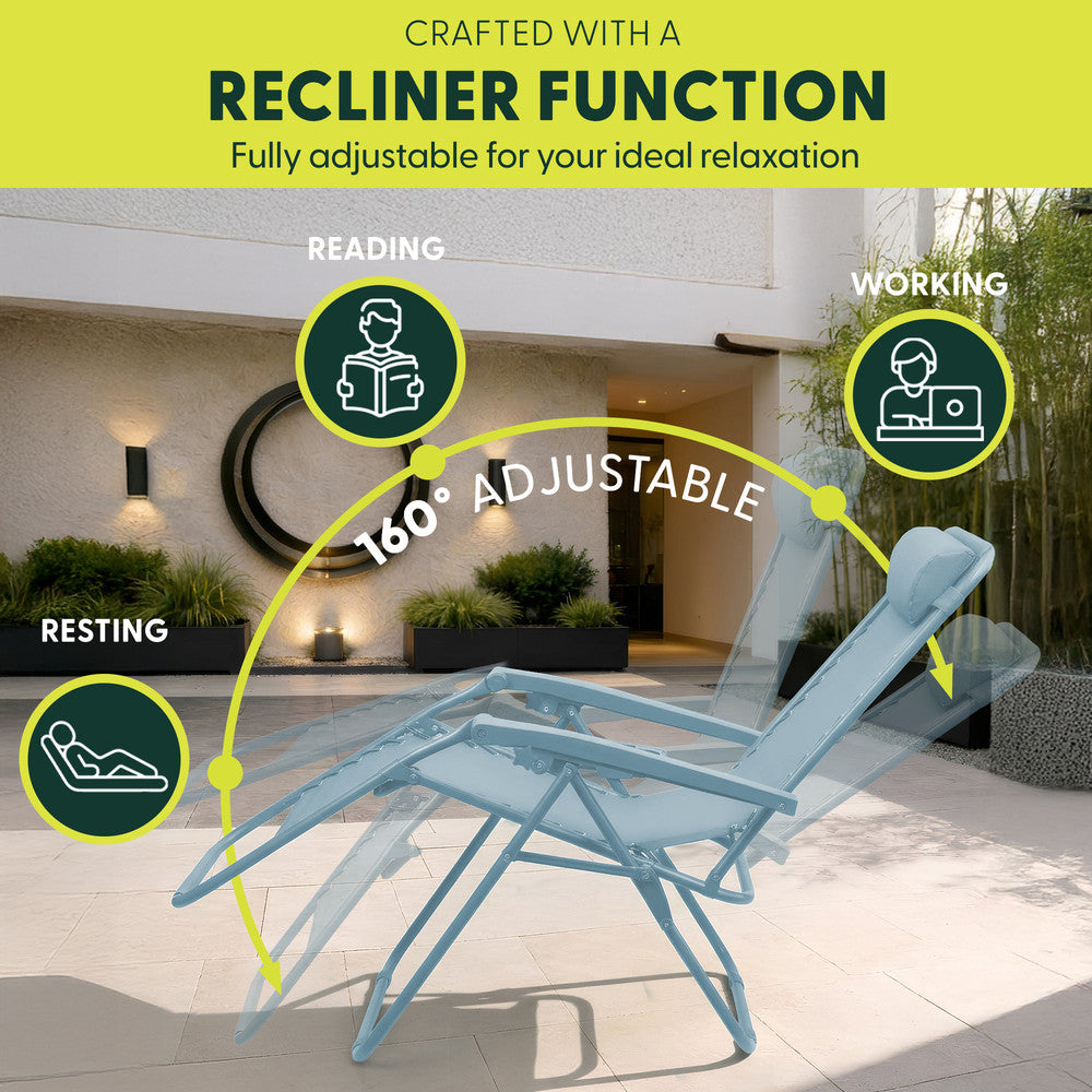PREMIUM Zero Gravity Chairs Set of 2