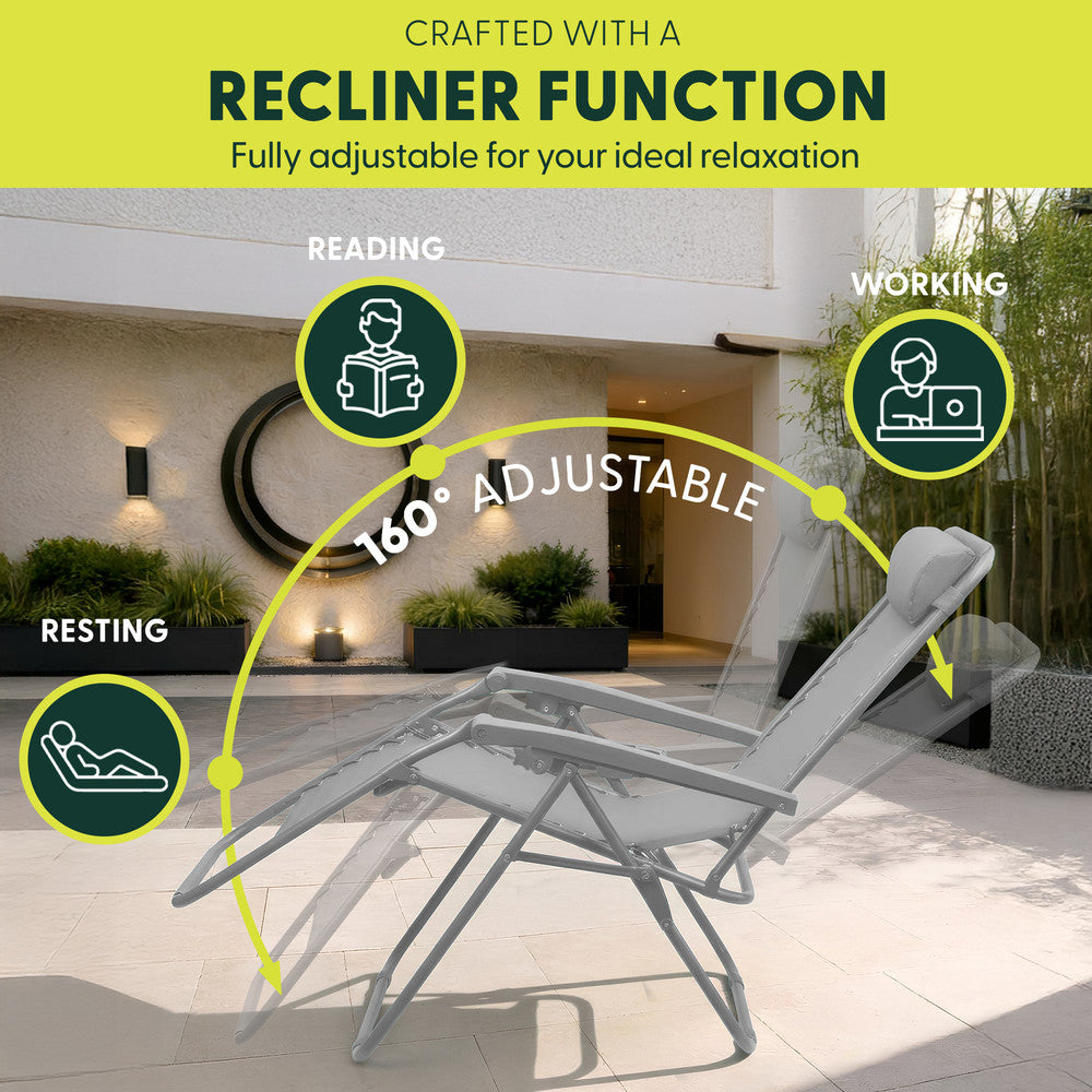 PREMIUM Zero Gravity Chairs Set of 2