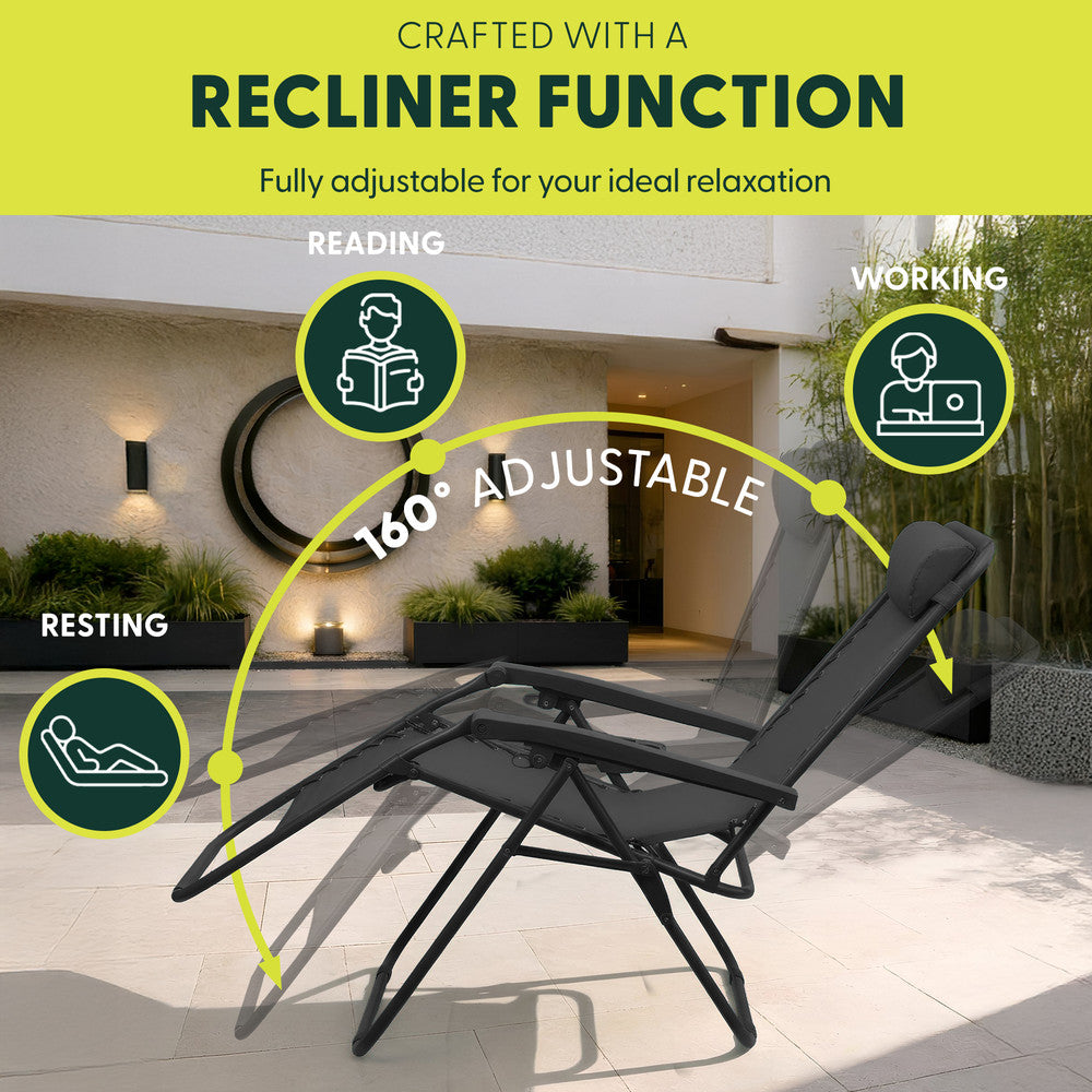 PREMIUM Zero Gravity Chairs Set of 2