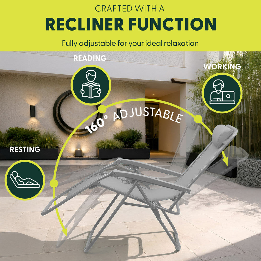 PREMIUM Zero Gravity Chairs Set of 2