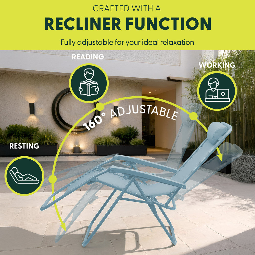 PREMIUM Zero Gravity Chairs Set of 2