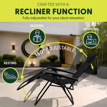 PREMIUM Zero Gravity Chairs Set of 2