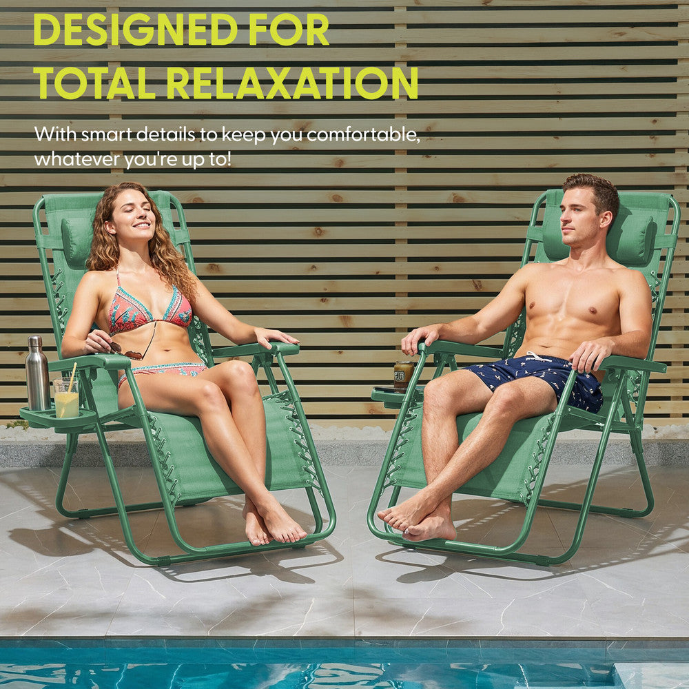 PREMIUM Zero Gravity Chairs Set of 2