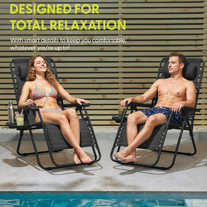 PREMIUM Zero Gravity Chairs Set of 2
