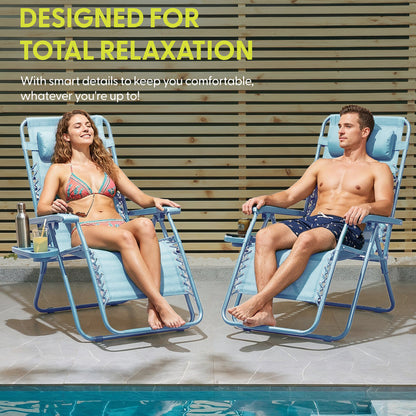 PREMIUM Zero Gravity Chairs Set of 2