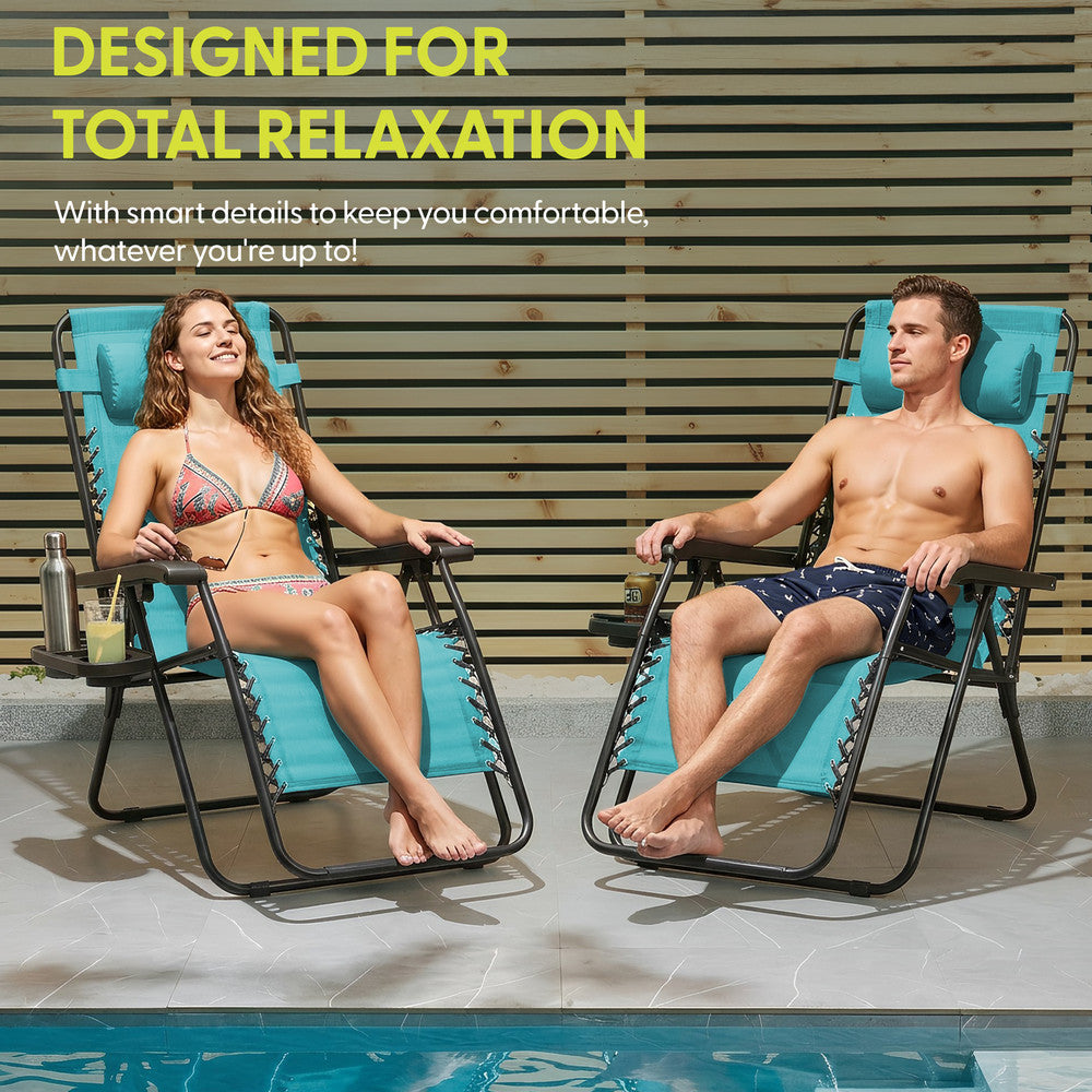 PREMIUM Zero Gravity Chairs Set of 2