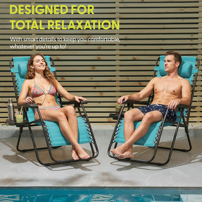 PREMIUM Zero Gravity Chairs Set of 2