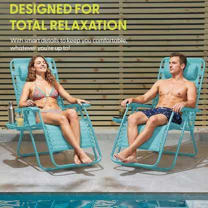 PREMIUM Zero Gravity Chairs Set of 2