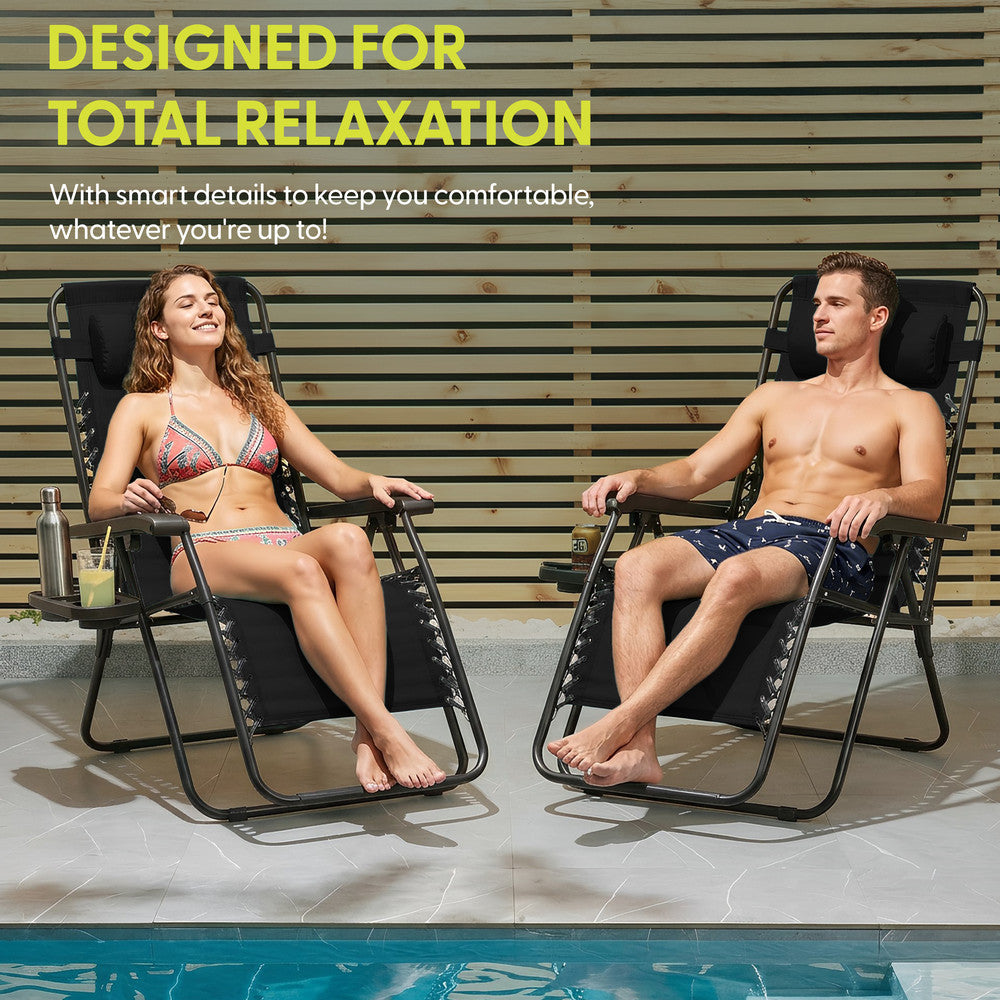 PREMIUM Zero Gravity Chairs Set of 2