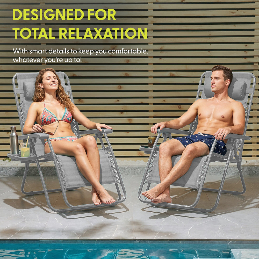 PREMIUM Zero Gravity Chairs Set of 2