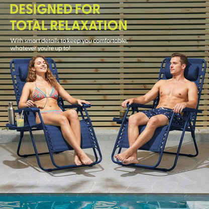 PREMIUM Zero Gravity Chairs Set of 2