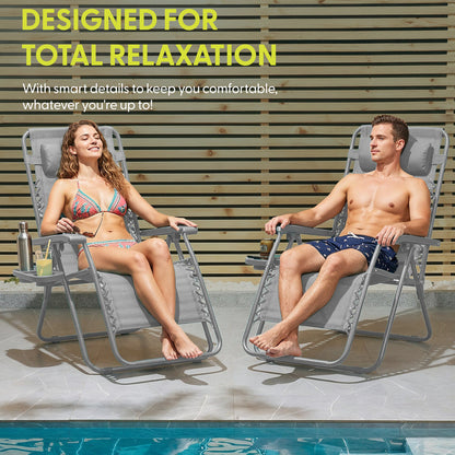 PREMIUM Zero Gravity Chairs Set of 2