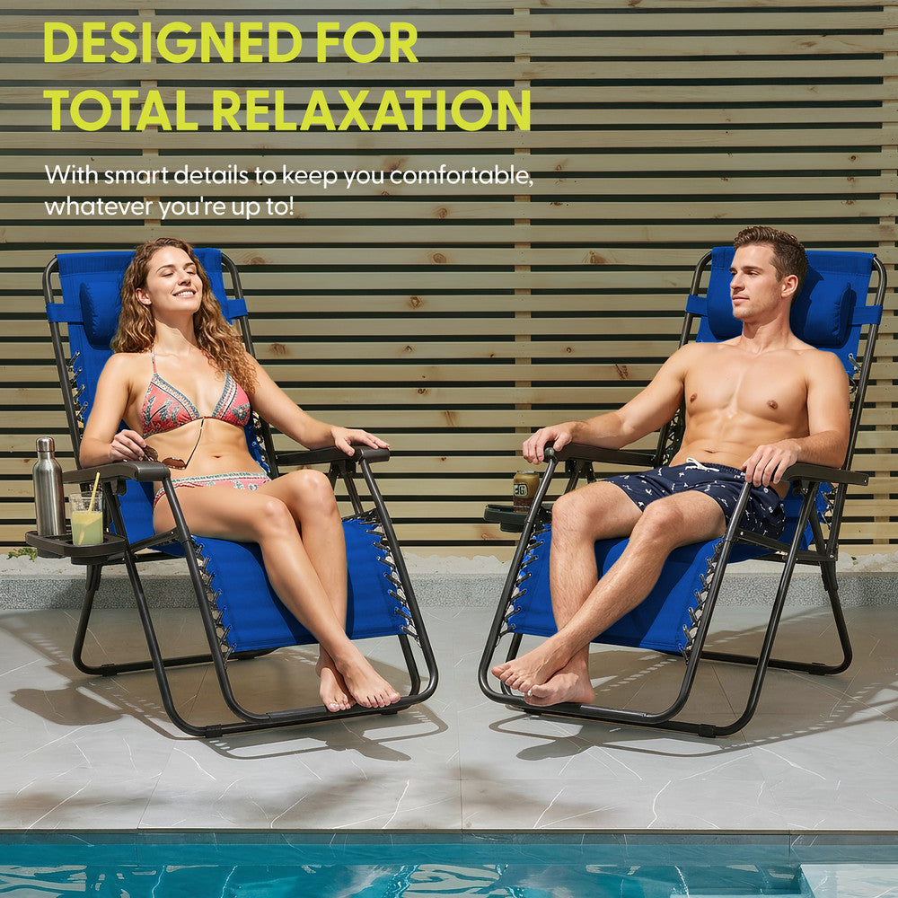 PREMIUM Zero Gravity Chairs Set of 2