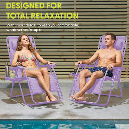 PREMIUM Zero Gravity Chairs Set of 2