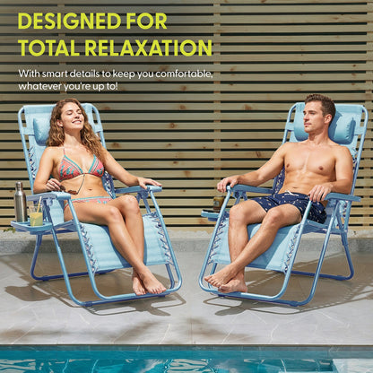 PREMIUM Zero Gravity Chairs Set of 2