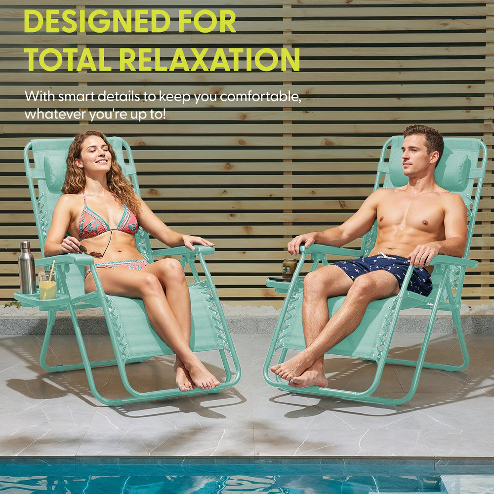 PREMIUM Zero Gravity Chairs Set of 2
