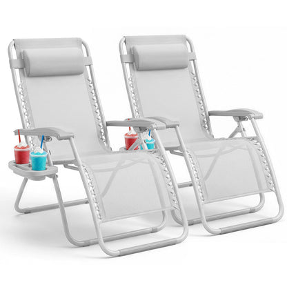 PREMIUM Zero Gravity Chairs Set of 2