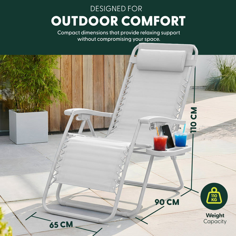PREMIUM Zero Gravity Chairs Set of 2